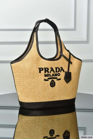 Prada Linen Tote Bag