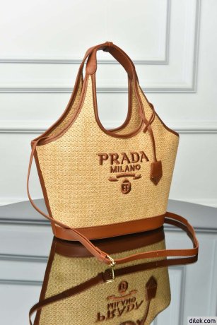 Prada Linen Tote Bag