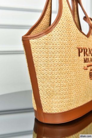Prada Linen Tote Bag