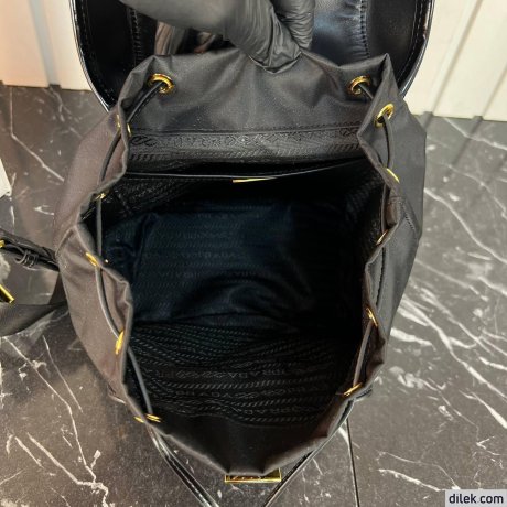 Prada Medium Re-Nylon And Brushed Leather Backpack
