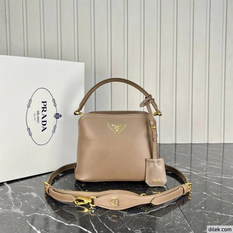 Prada Panier Medium Saffiano Leather Bag