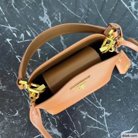 Prada Panier Medium Saffiano Leather Bag