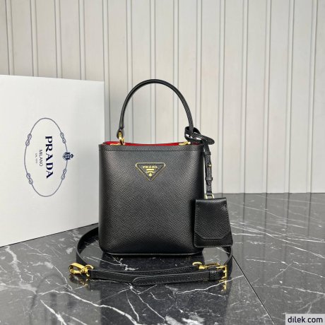 Prada Panier Small Saffiano Leather Bag