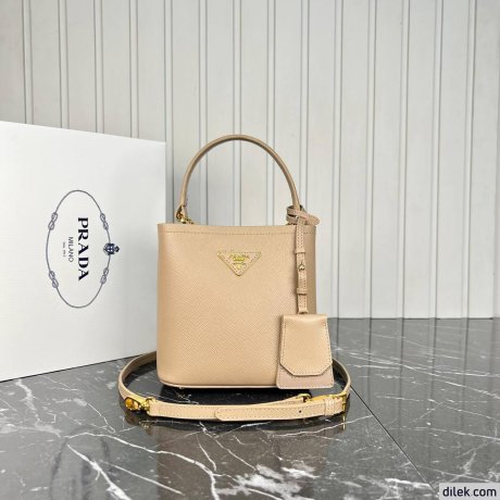 Prada Panier Small Saffiano Leather Bag