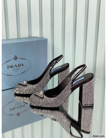Prada Patent Stone Pumps