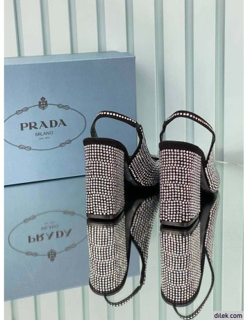 Prada Patent Stone Pumps