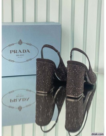 Prada Patent Stone Pumps