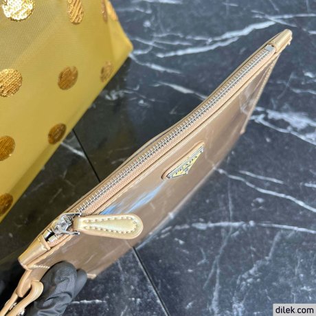 Prada Polka-dot Mesh Tote Bag