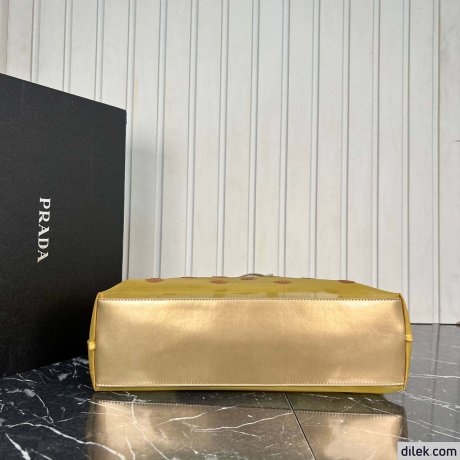 Prada Polka-dot Mesh Tote Bag