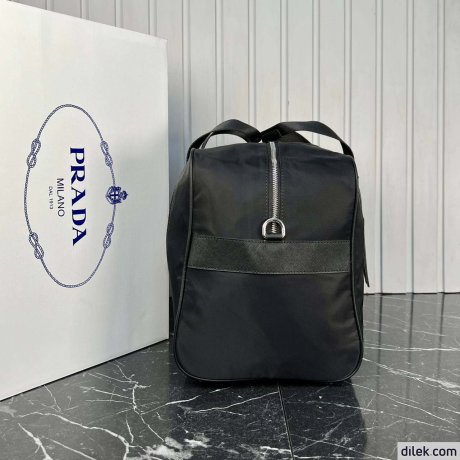 Prada Re-Nylon And Saffiano Leather Duffle Bag