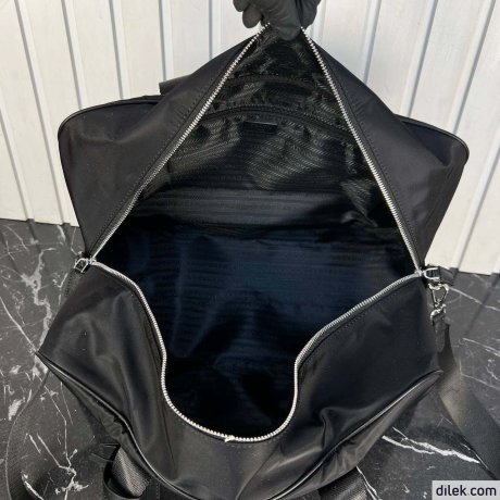 Prada Re-Nylon And Saffiano Leather Duffle Bag