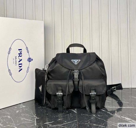 Prada Re-Nylon Medium Backpack With Pouch