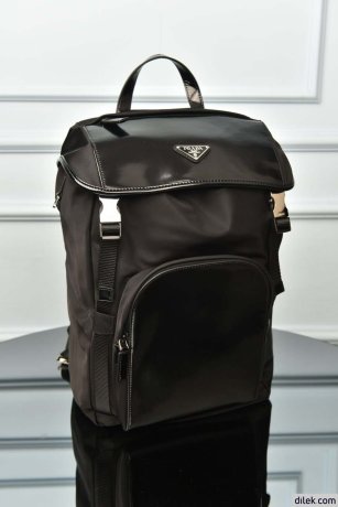 Prada Re-Nylon And Brushed Leather Backpack