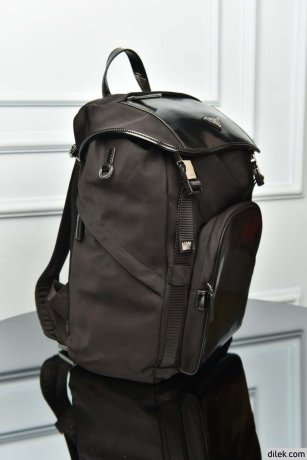 Prada Re-Nylon And Brushed Leather Backpack