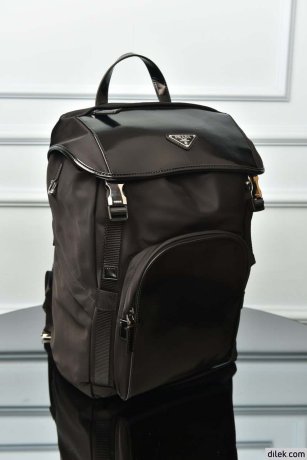 Prada Re-Nylon And Brushed Leather Backpack