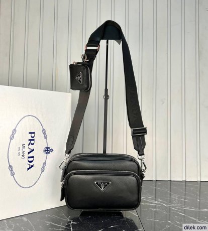 Prada Saffiano Leather Shoulder Bag