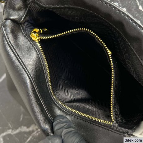 Prada Satin Flap Bag With Crystals