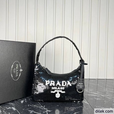 Prada Satin Mini-Bag With Crystals