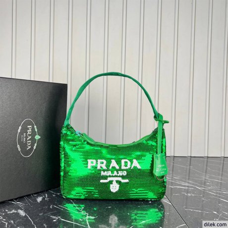 Prada Satin Mini-Bag With Crystals