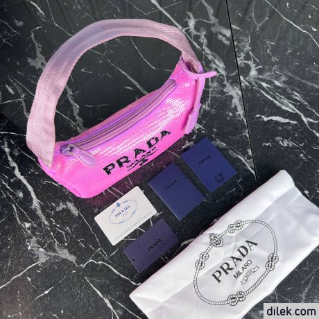 Prada Satin Mini-Bag With Crystals