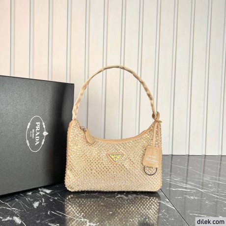 Prada Satin Mini-Bag With Crystals