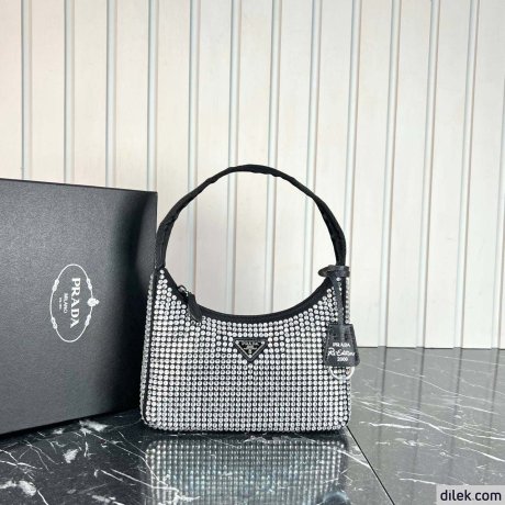 Prada Satin Mini-Bag With Crystals