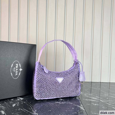 Prada Satin Mini-Bag With Crystals