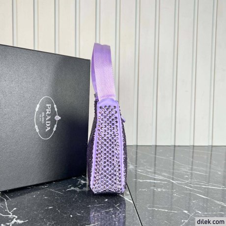 Prada Satin Mini-Bag With Crystals