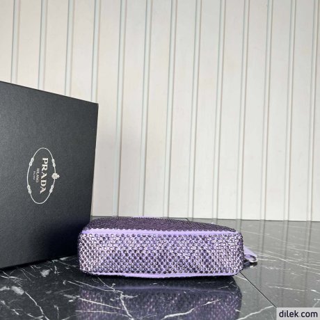 Prada Satin Mini-Bag With Crystals