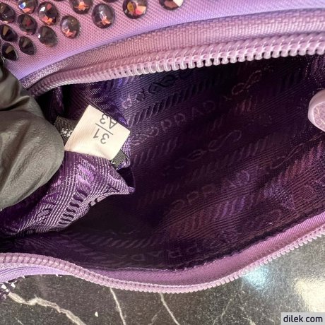 Prada Satin Mini-Bag With Crystals