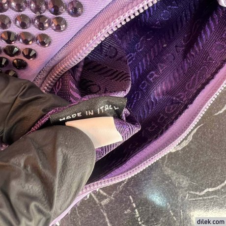 Prada Satin Mini-Bag With Crystals