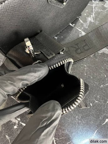 Prada Small Brique Leather Bag