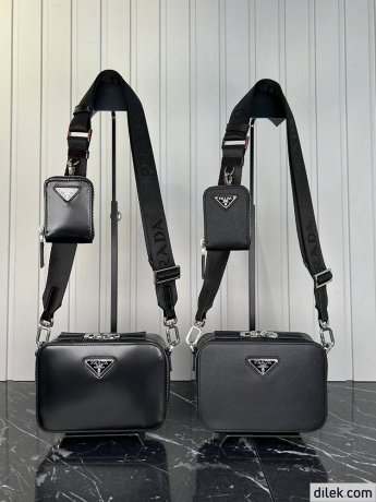 Prada Small Brique Leather Bag