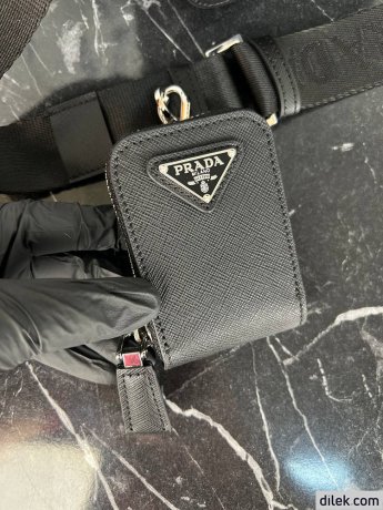 Prada Small Brique Leather Bag