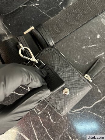 Prada Small Brique Leather Bag