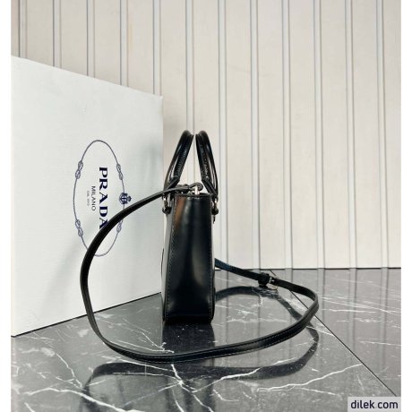 Prada Small Brushed Leather Tote