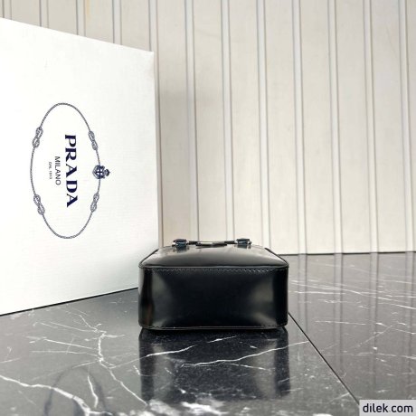 Prada Small Brushed Leather Tote