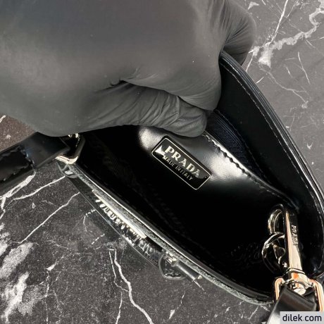 Prada Small Brushed Leather Tote