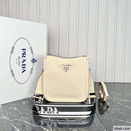 Prada Small Leather Hobo Bag