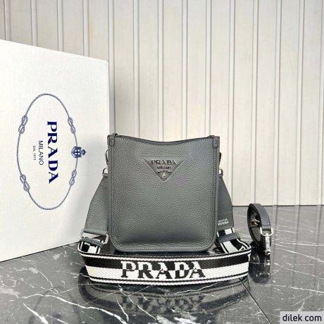Prada Small Leather Hobo Bag