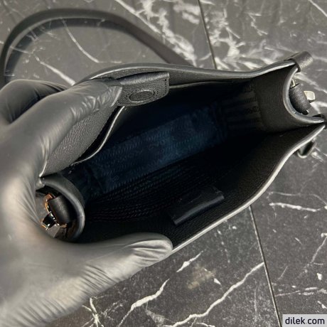 Prada Small Leather Hobo Bag