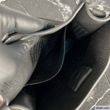 Prada Small Leather Hobo Bag