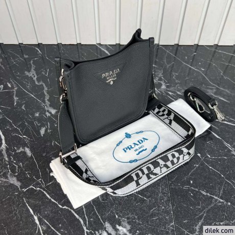 Prada Small Leather Hobo Bag