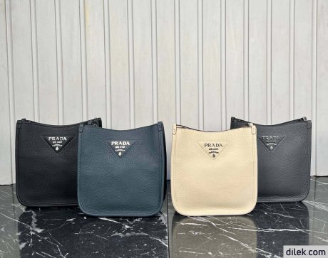 Prada Small Leather Hobo Bag