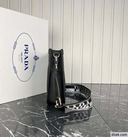 Prada Small Leather Hobo Bag