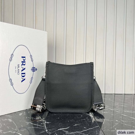 Prada Small Leather Hobo Bag