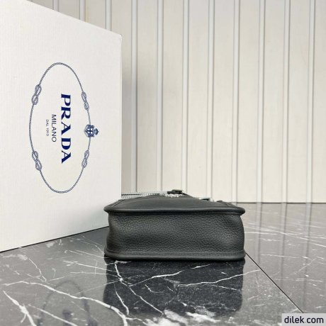 Prada Small Leather Hobo Bag