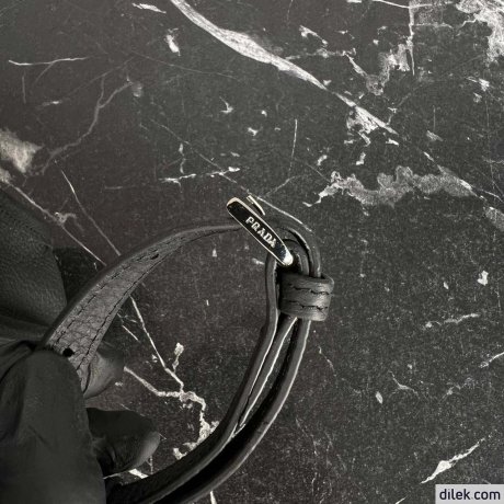 Prada Small Leather Hobo Bag