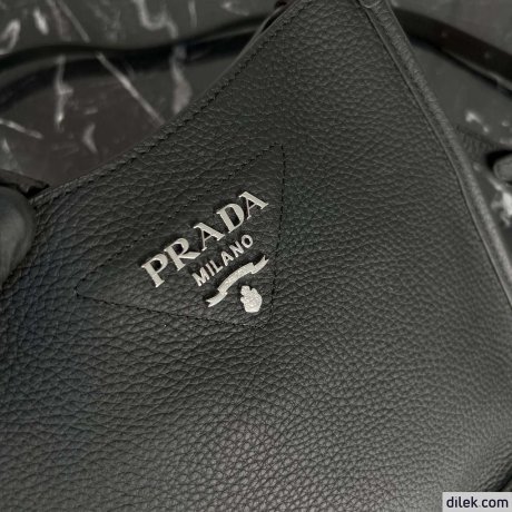 Prada Small Leather Hobo Bag