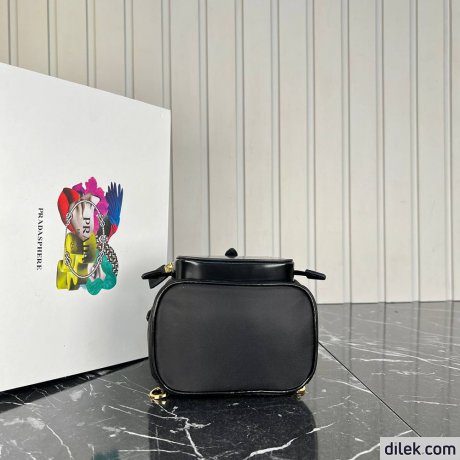 Prada Small Re-Nylon And Brushed Leather Backpack